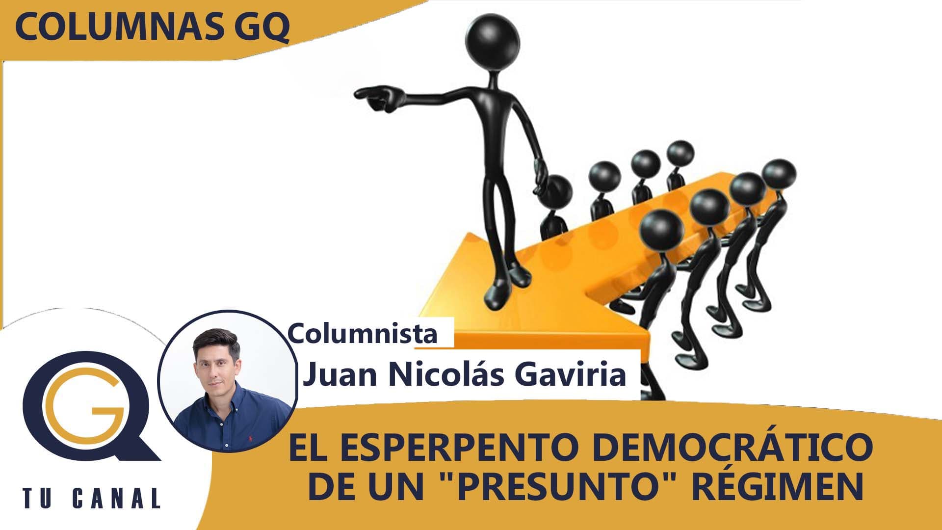 EL ESPERPENTO DEMOCRÁTICO DE UN «PRESUNTO» RÉGIMEN