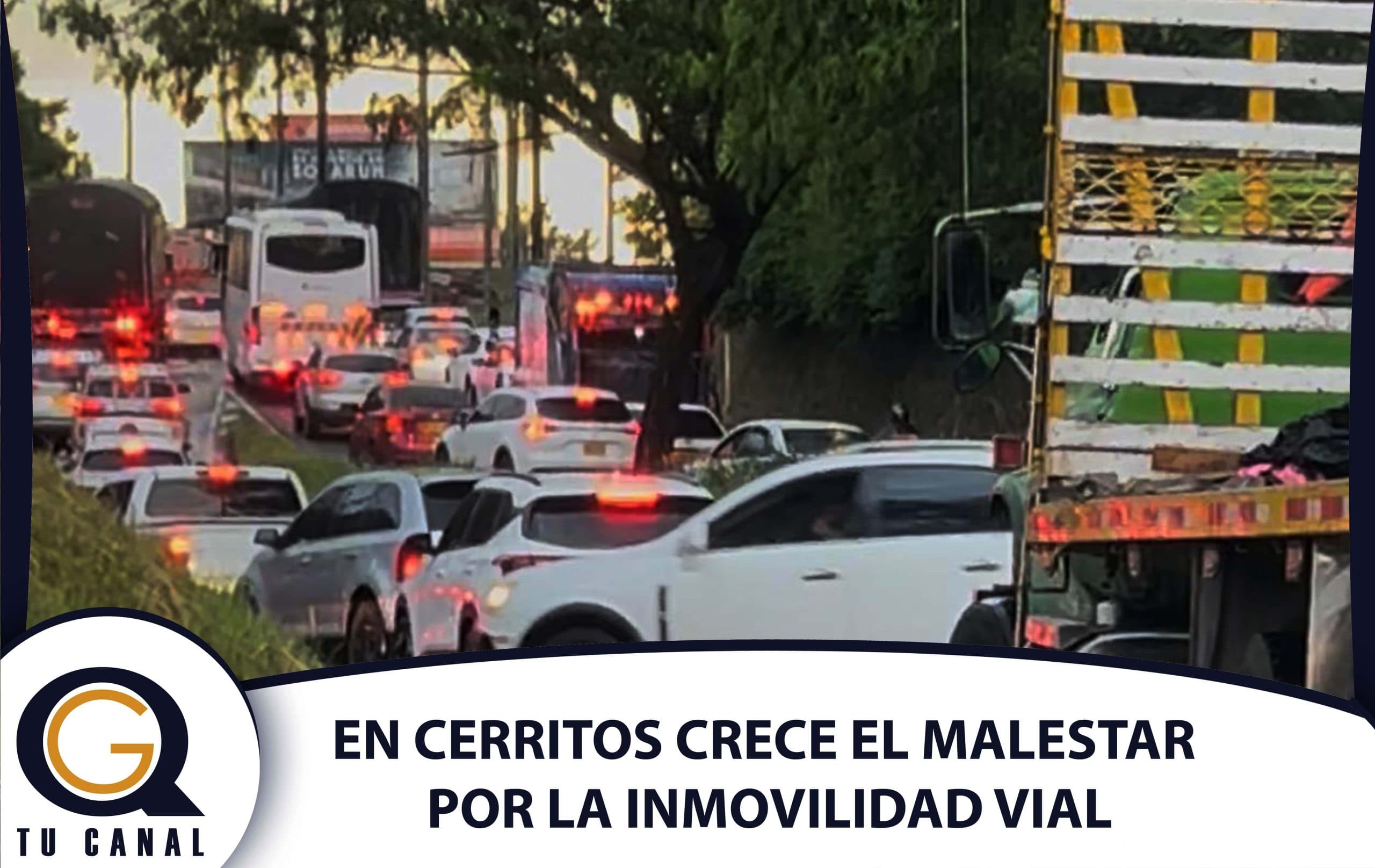 EN CERRITOS CRECE EL MALESTAR POR LA INMOVILIDAD VIAL