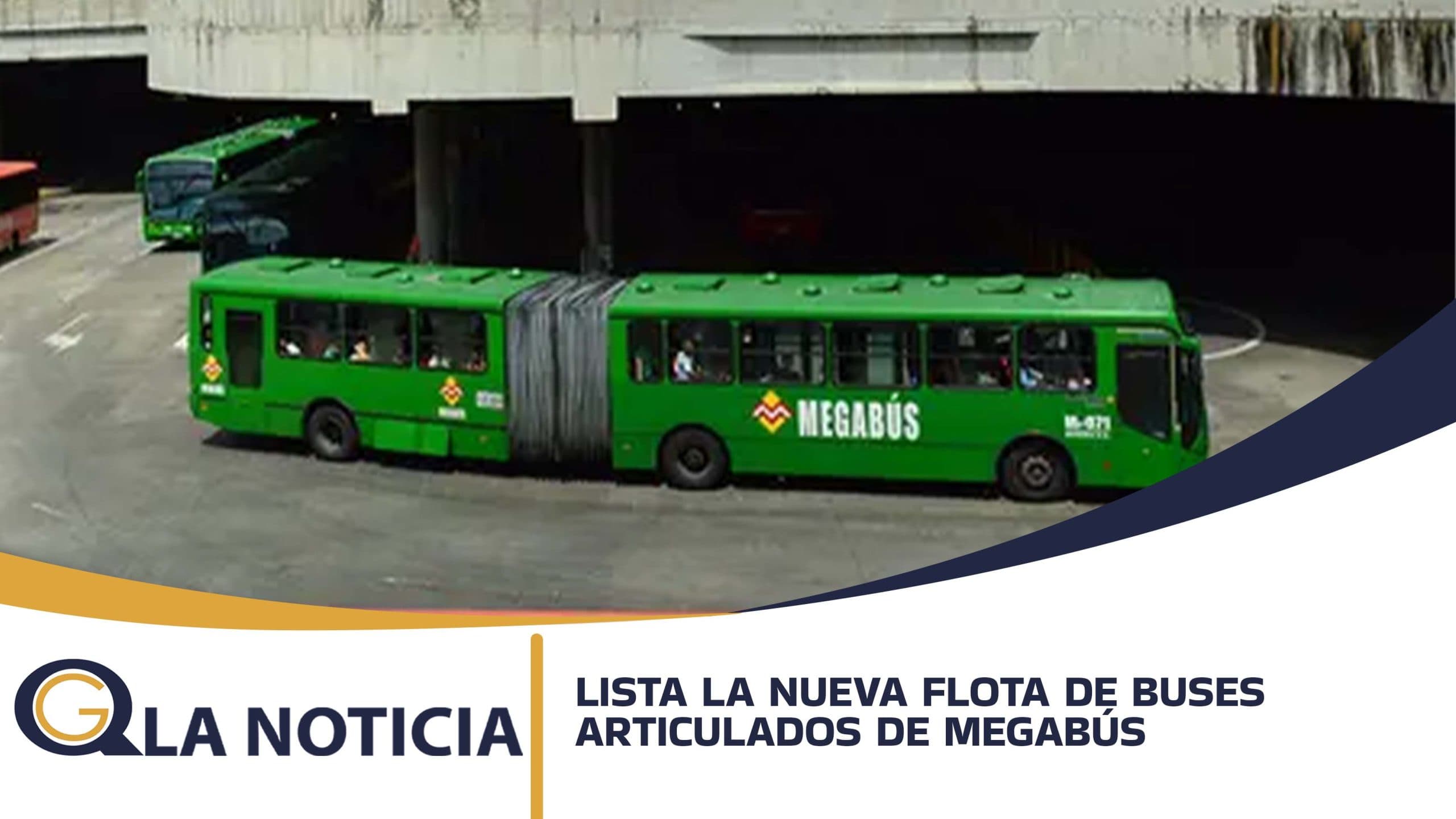 LISTA LA NUEVA FLOTA DE BUSES ARTICULADOS DE MEGABÚS