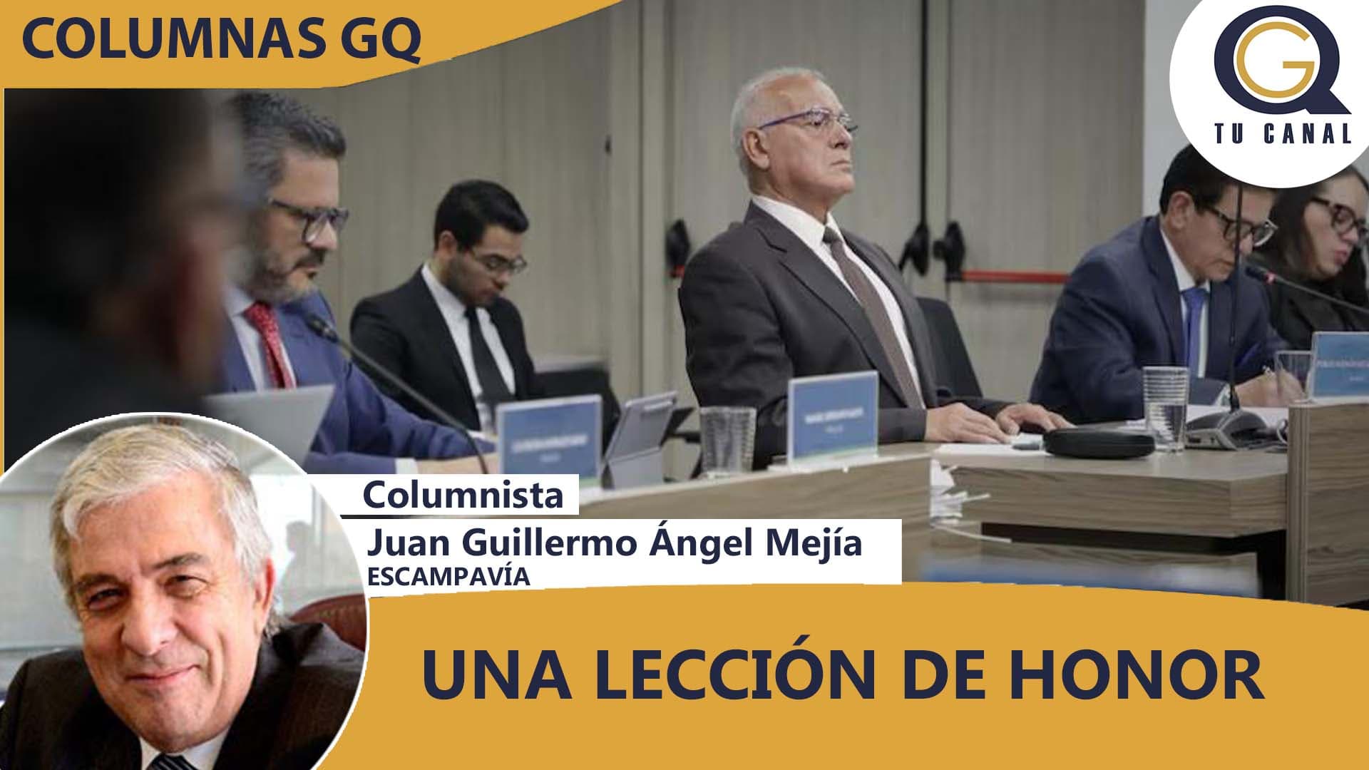 UNA LECCIÓN DE HONOR