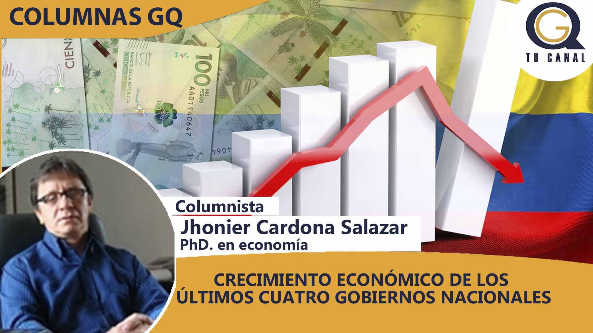 CRECIMIENTO ECONÓMICO DE LOS ÚLTIMOS CUATRO GOBIERNOS NACIONALES