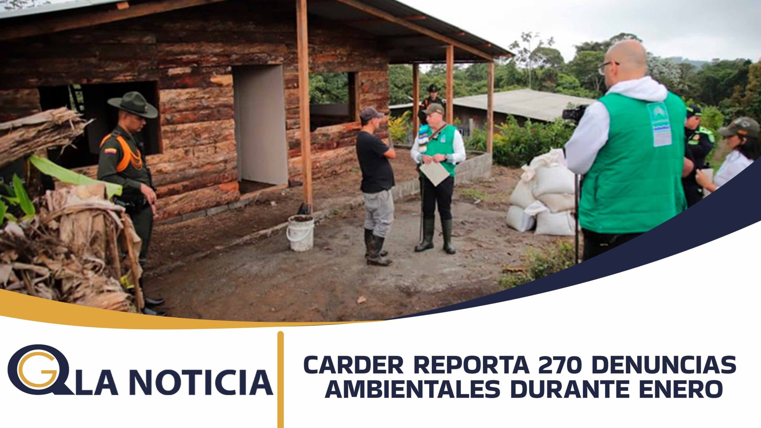 CARDER REPORTA 270 DENUNCIAS AMBIENTALES DURANTE ENERO: PEREIRA Y DOSQUEBRADAS CONCENTRAN LA MAYOR ACTIVIDAD