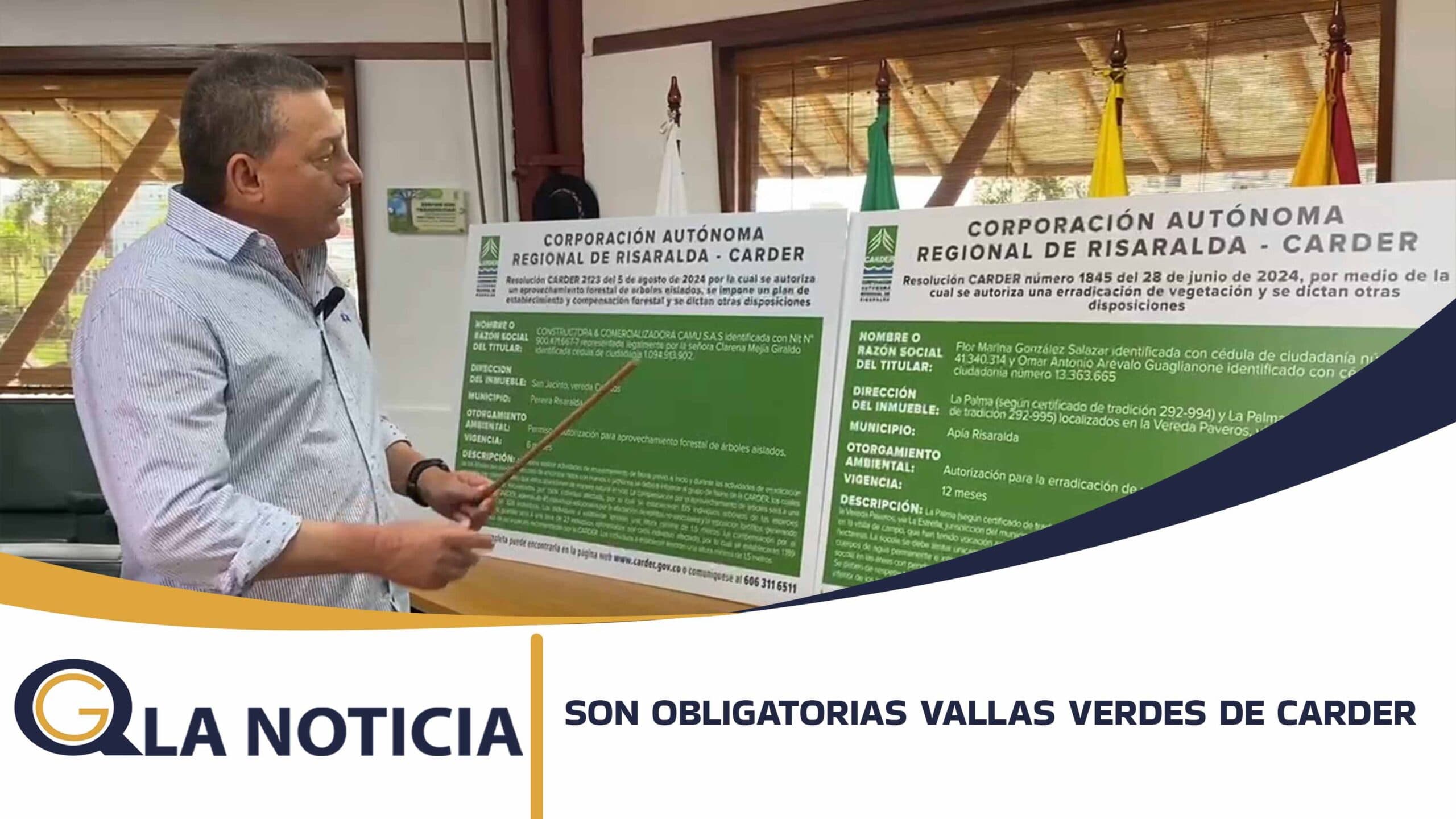 SIN PERMISOS, NO HAY DESARROLLO. LA VALLA VERDE DE LA CARDER ES OBLIGATORIA