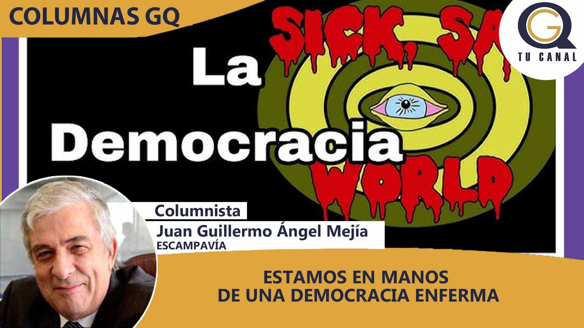 ESTAMOS EN MANOS DE UNA DEMOCRACIA ENFERMA