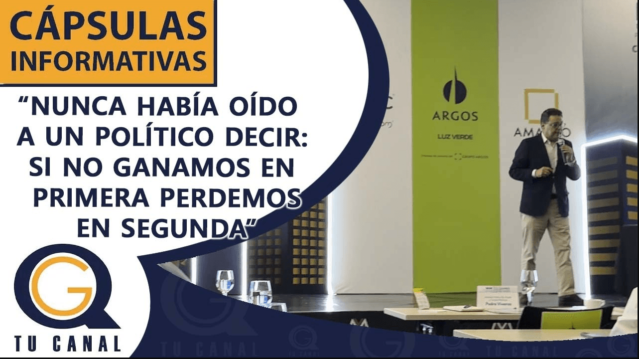 “NUNCA HABÍA OÍDO A UN POLÍTICO DECIR: SI NO GANAMOS EN PRIMERA PERDEMOS EN SEGUNDA”