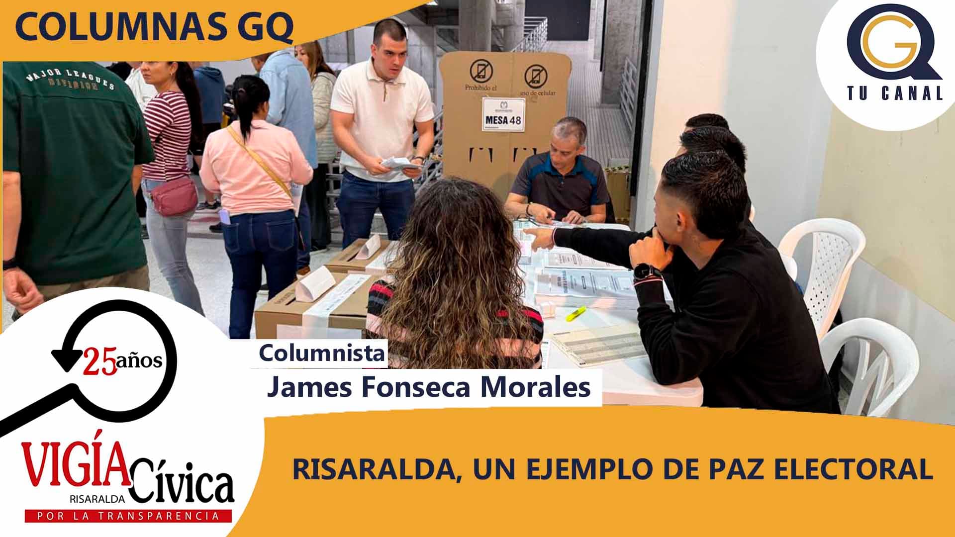 RISARALDA, UN EJEMPLO DE PAZ ELECTORAL