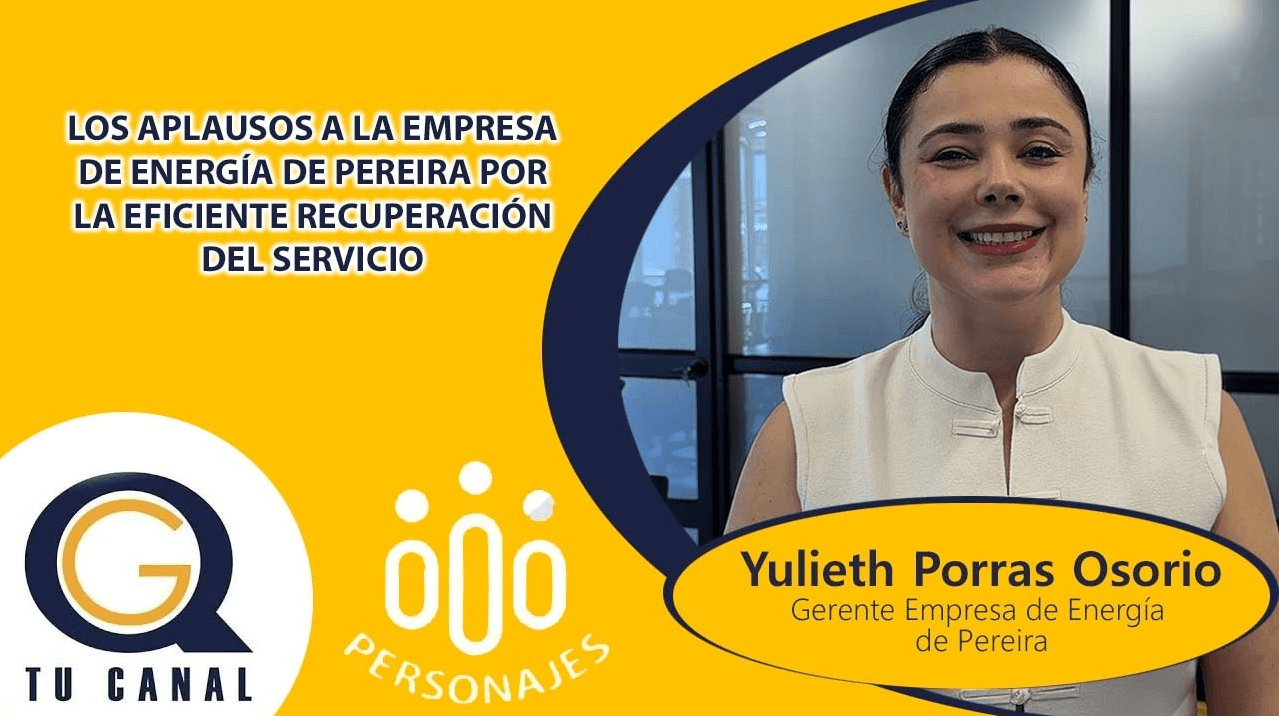 LOS APLAUSOS A LA EMPRESA DE ENERGÍA DE PEREIRA POR LA EFICIENTE RECUPERACIÓN DEL SERVICIO
