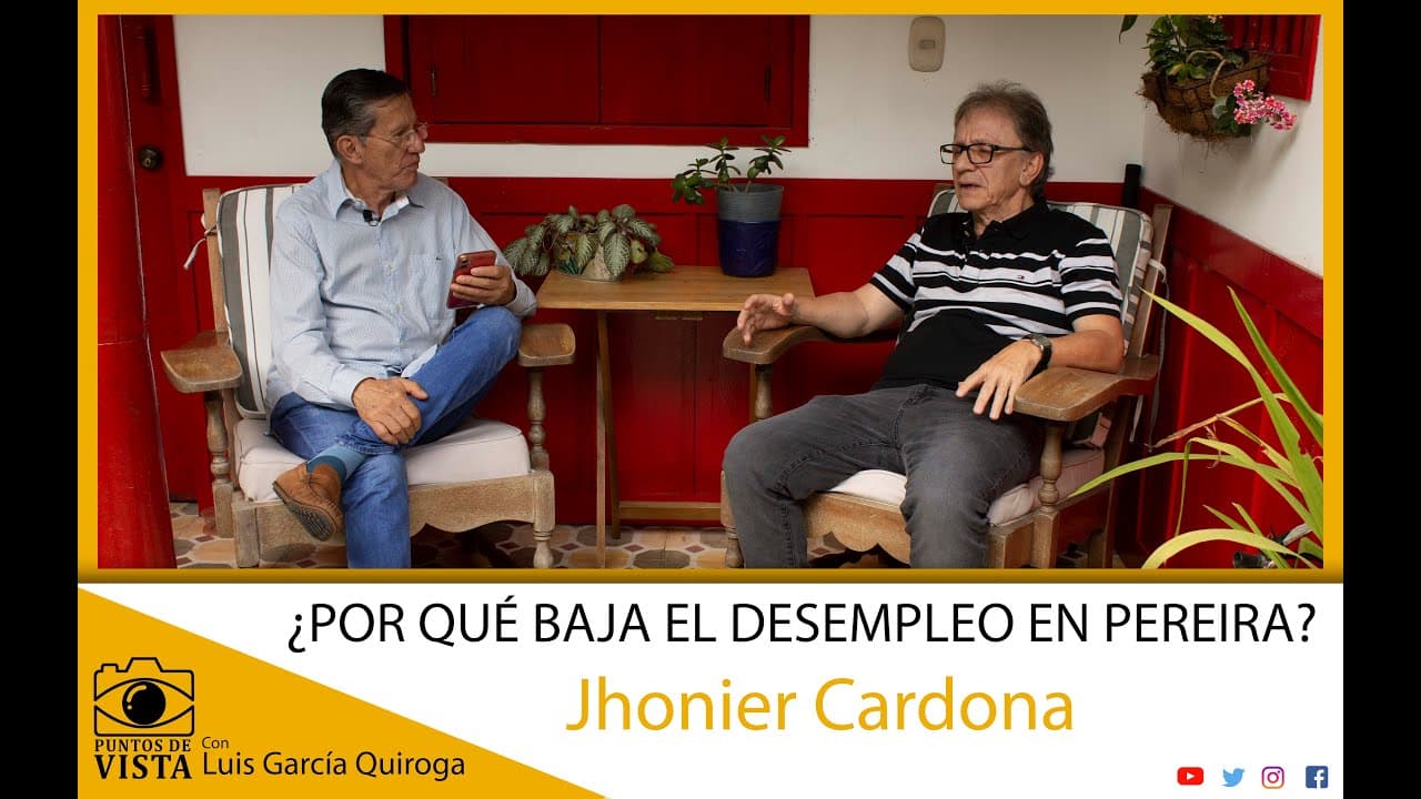 ¿POR QUÉ BAJA EL DESEMPLEO EN PEREIRA? Jhonier Cardona en el programa Puntos de Vista