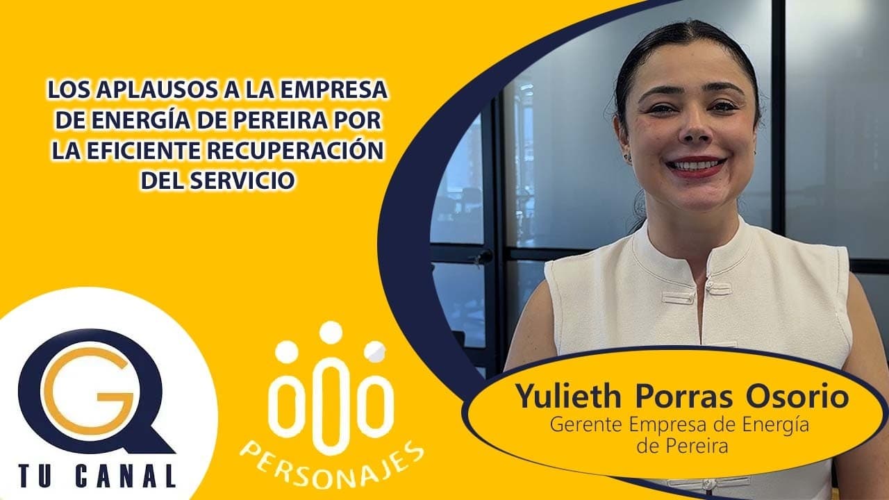 LOS APLAUSOS A LA EMPRESA DE ENERGÍA DE PEREIRA POR LA EFICIENTE RECUPERACIÓN DEL SERVICIO