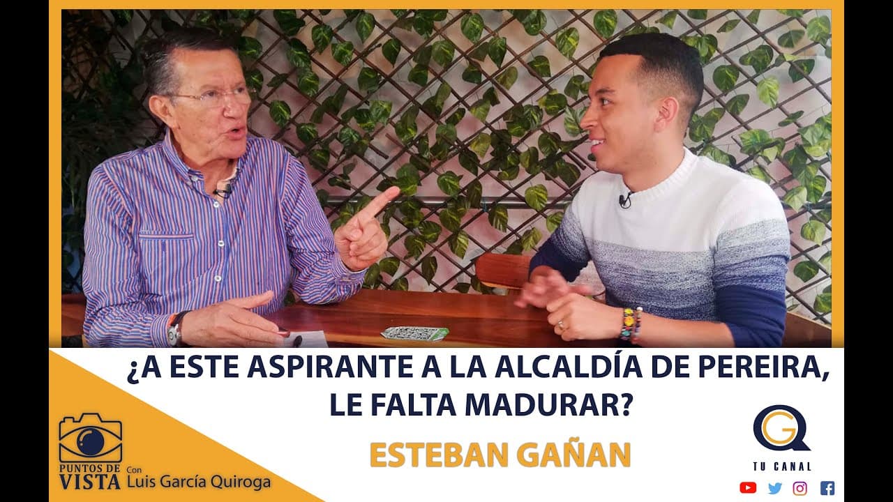 ¿A ESTE ASPIRANTE A LA ALCALDÍA DE PEREIRA, LE FALTA MADURAR?